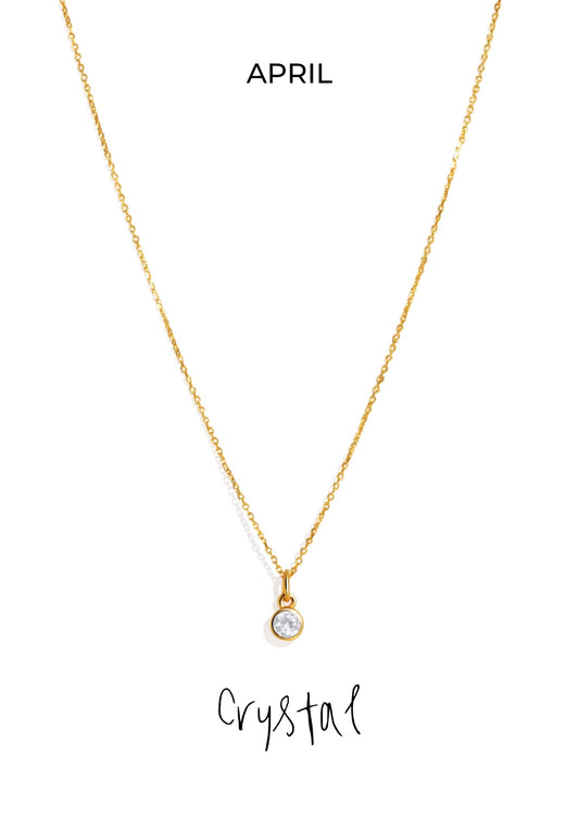 The Baby Fête Crystal Gold Pendant Necklace - Molten Store