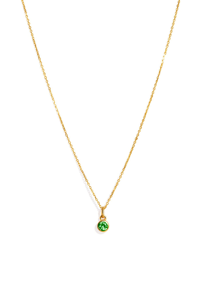 The Baby Fête Emerald Gold Pendant Necklace - Molten Store