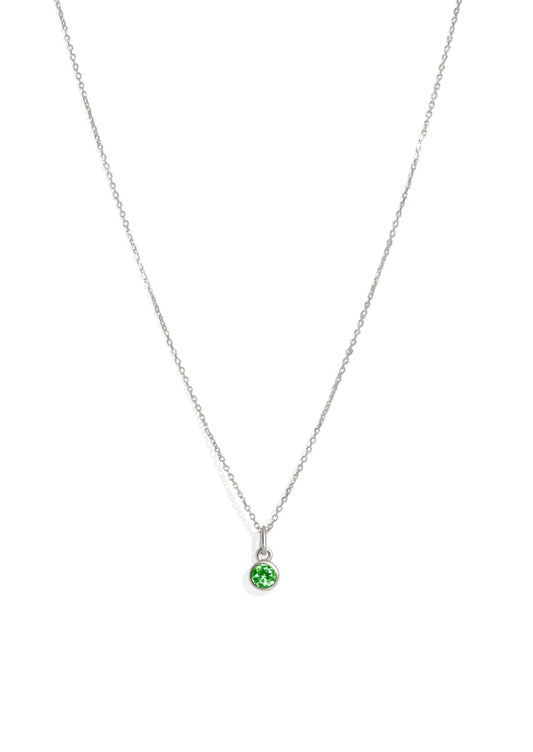 The Baby Fête Emerald Silver Pendant - Molten Store