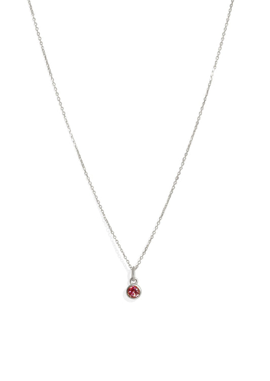 The Baby Fête Garnet Silver Pendant - Molten Store