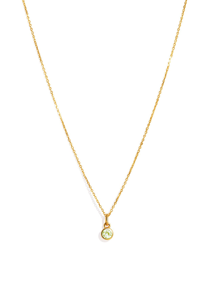 The Baby Fête Peridot Gold Pendant Necklace - Molten Store