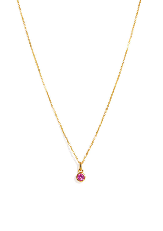 The Baby Fête Ruby Gold Pendant Necklace - Molten Store