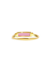 The Bacio Pink Tourmaline 18ct Gold Vermeil Ring - Molten Store