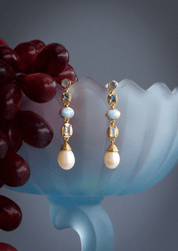 The Baia 18ct Gold Vermeil Drop Earrings - Molten Store