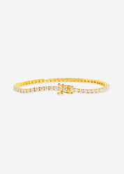 The Bea 18ct Yellow Gold Cultured Diamond Tennis Bracelet - Molten Store