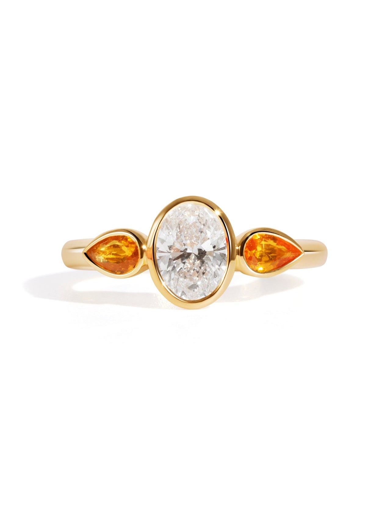 The Beatrice Ring with 1ct Oval Cultured Diamond - Molten Store