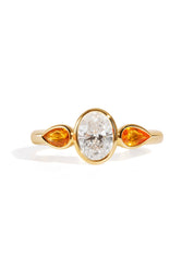 The Beatrice Ring with 1ct Oval Cultured Diamond - Molten Store