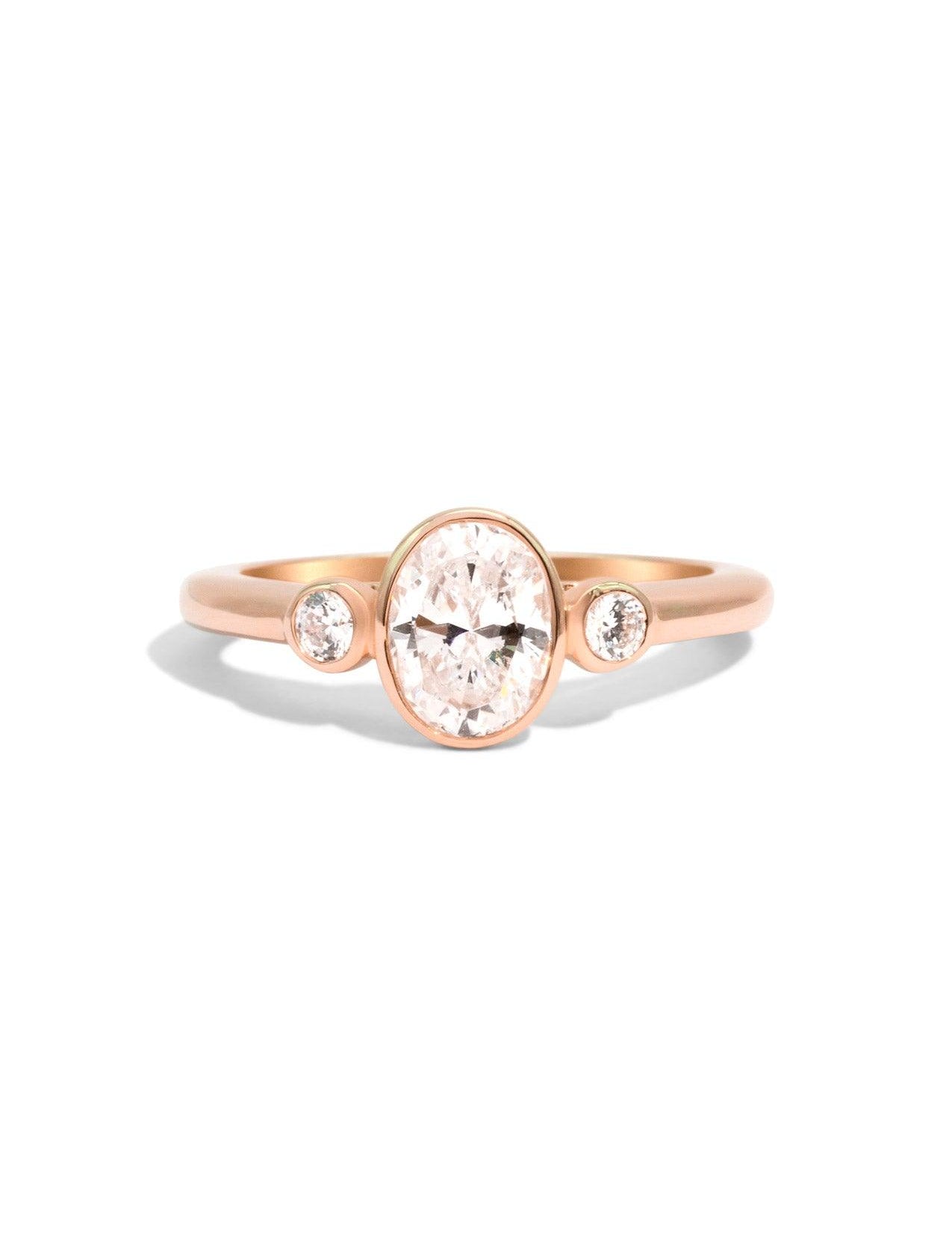 The Beatrice Rose Gold Ring Setting - Molten Store