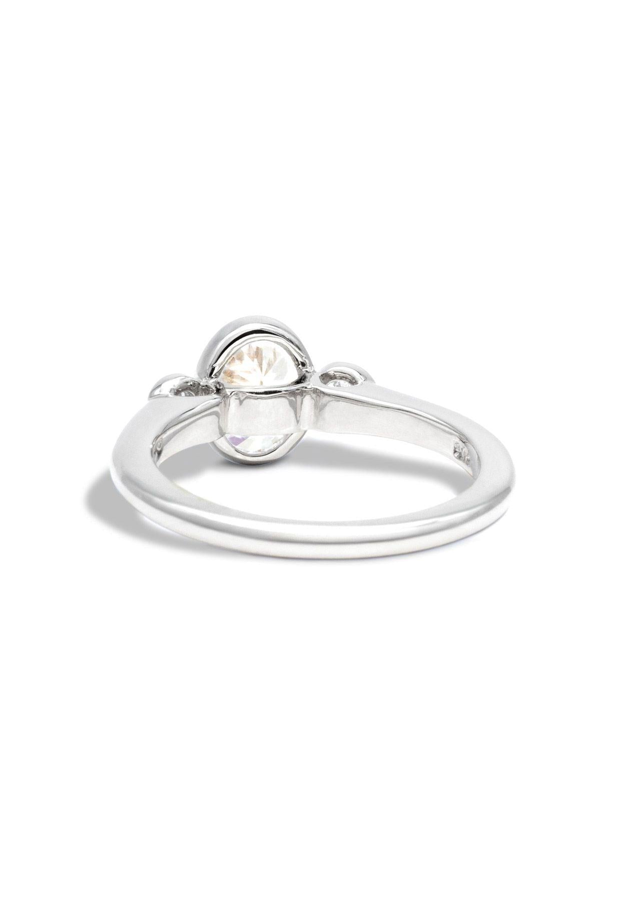 The Beatrice White Gold Ring Setting - Molten Store