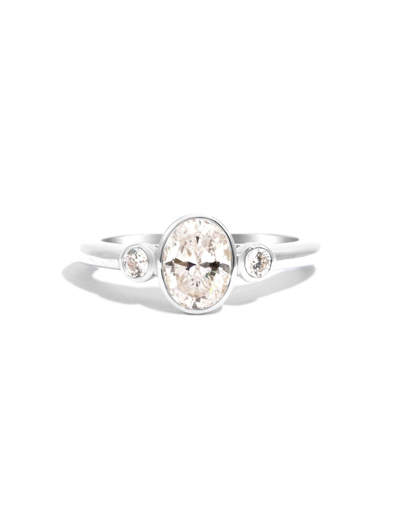 The Beatrice White Gold Ring Setting - Molten Store