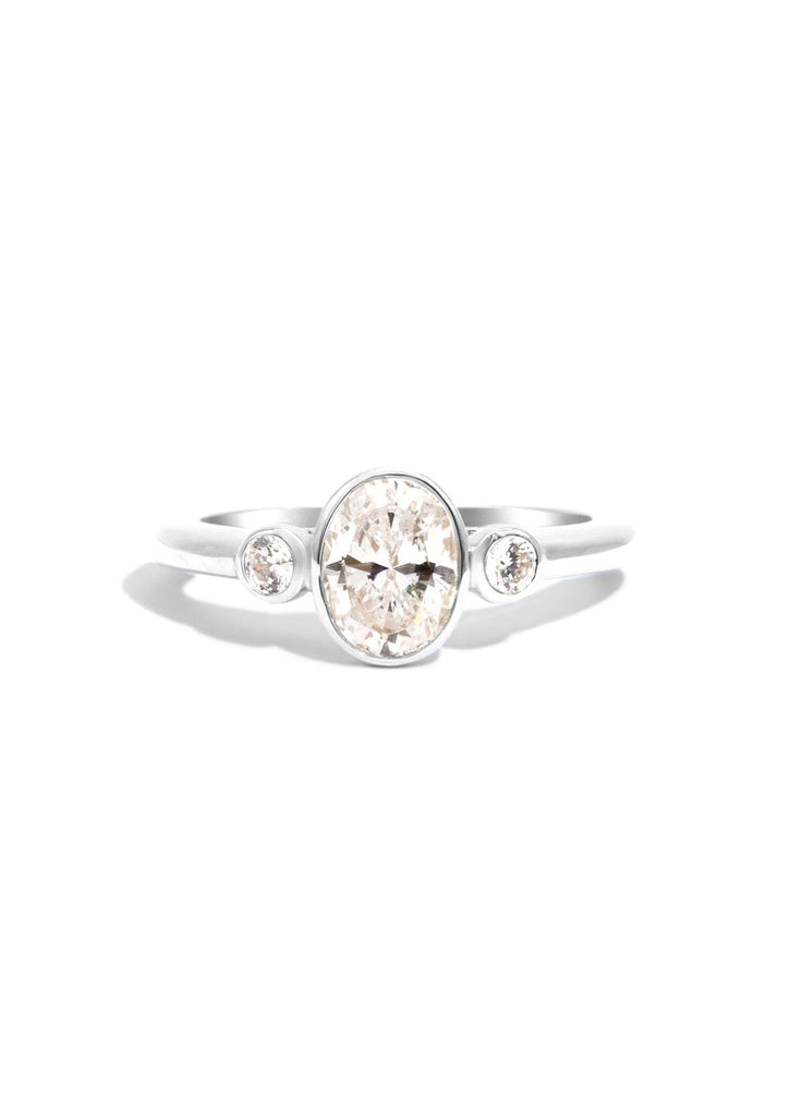 The Beatrice White Gold Ring Setting - Molten Store