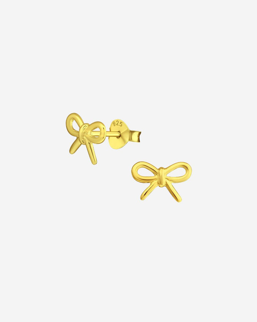 The Bow 14ct Gold Vermeil Earrings - Molten Store