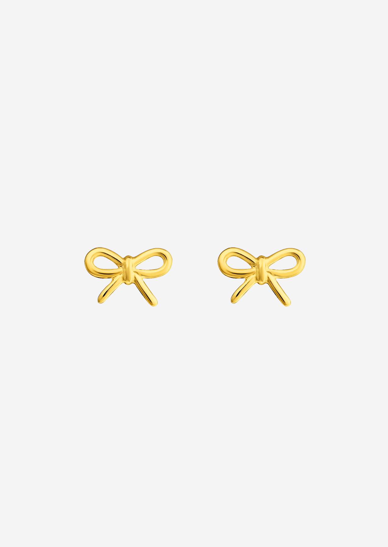 The Bow 14ct Gold Vermeil Earrings - Molten Store