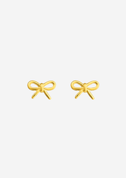 The Bow 14ct Gold Vermeil Earrings - Molten Store