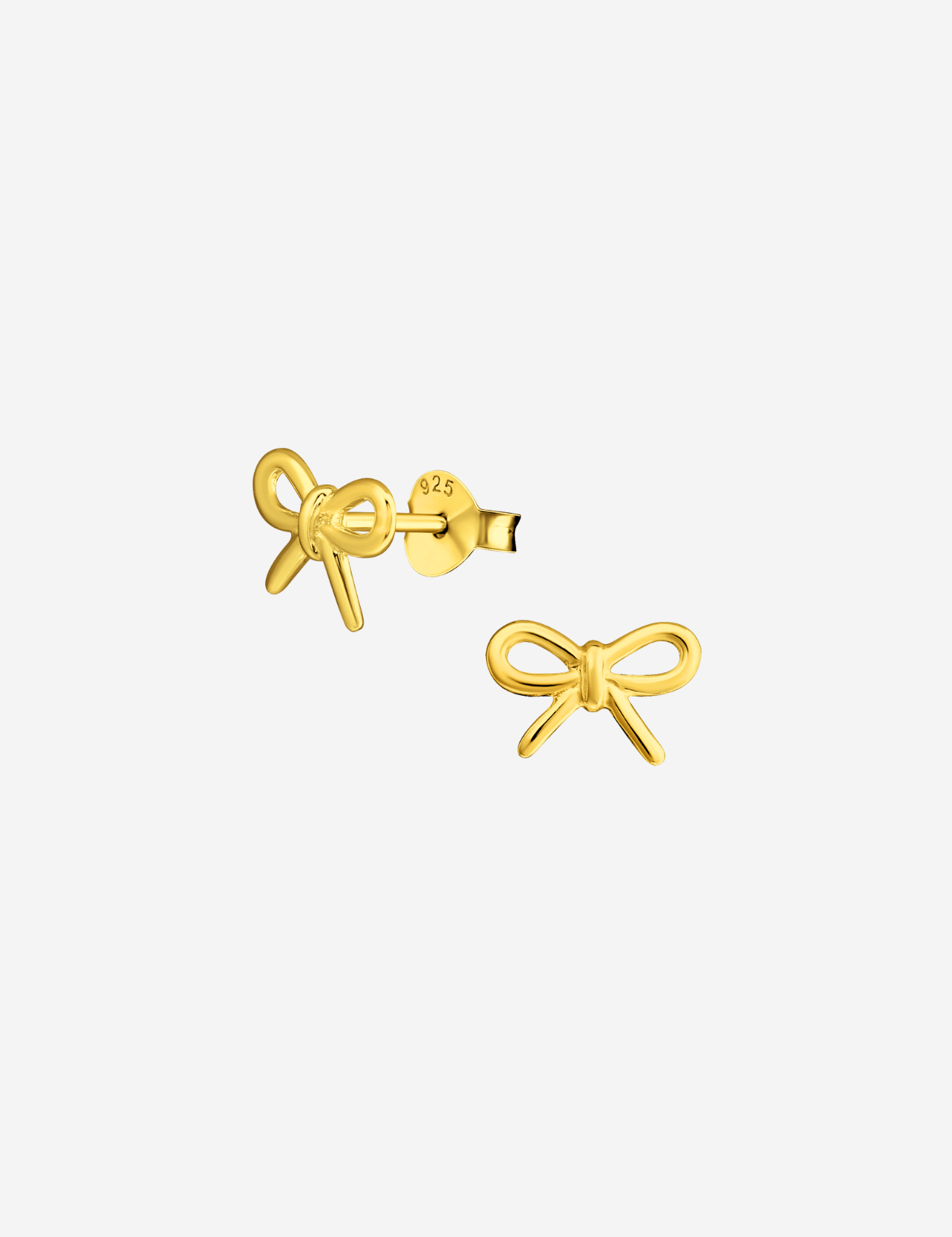 The Bow 14ct Gold Vermeil Earrings - Molten Store