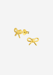 The Bow 14ct Gold Vermeil Earrings - Molten Store