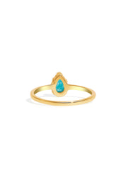 The Cascata Aqua Quartz 18ct Gold Vermeil Ring - Molten Store