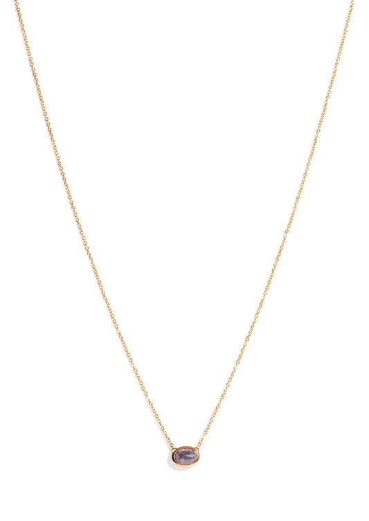 The Celeste Necklace with Salt & Pepper Diamond - Molten Store