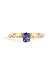 The Celine Ring with 0.87ct Oval Ceylon Sapphire - Molten Store