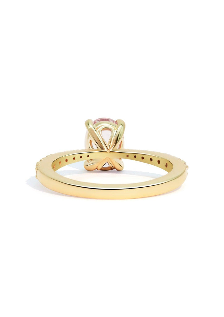 The Celine Ring with 1.1ct Oval Morganite - Molten Store