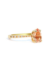 The Celine Ring with 1.34ct Pear Morganite - Molten Store