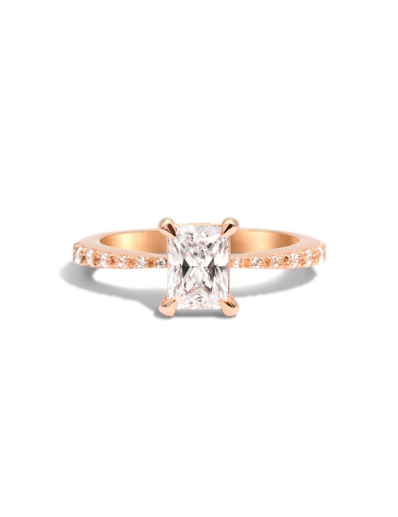 The Celine Rose Gold Ring Setting - Molten Store