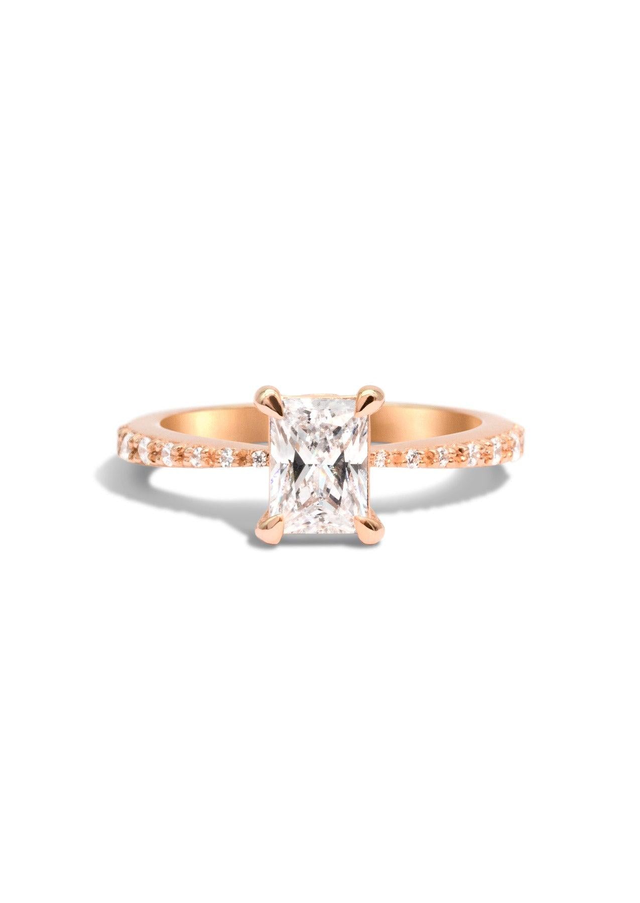 The Celine Rose Gold Ring Setting - Molten Store