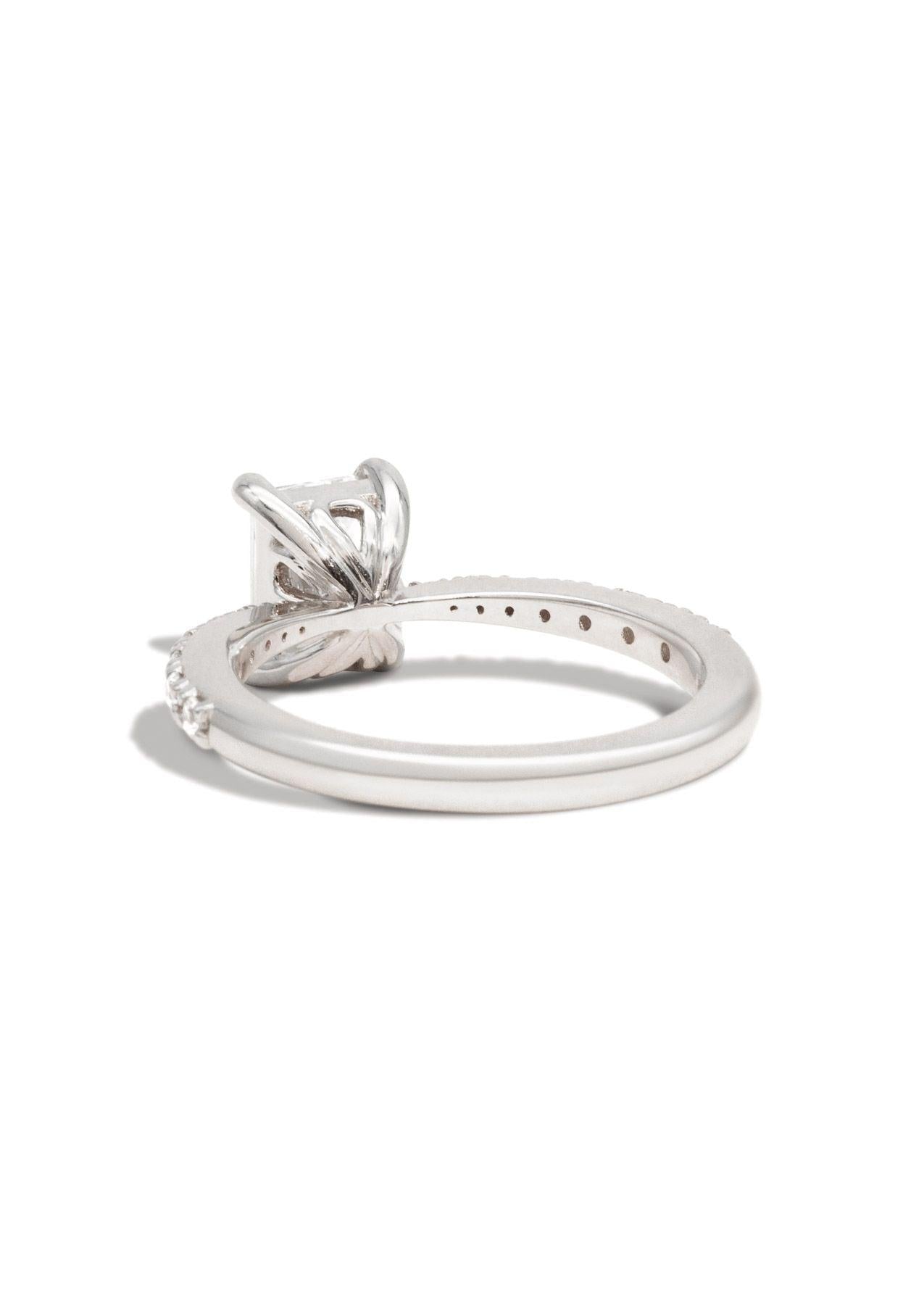 The Celine White Gold Ring Setting - Molten Store