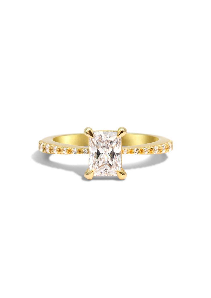 The Celine Yellow Gold Ring Setting - Molten Store