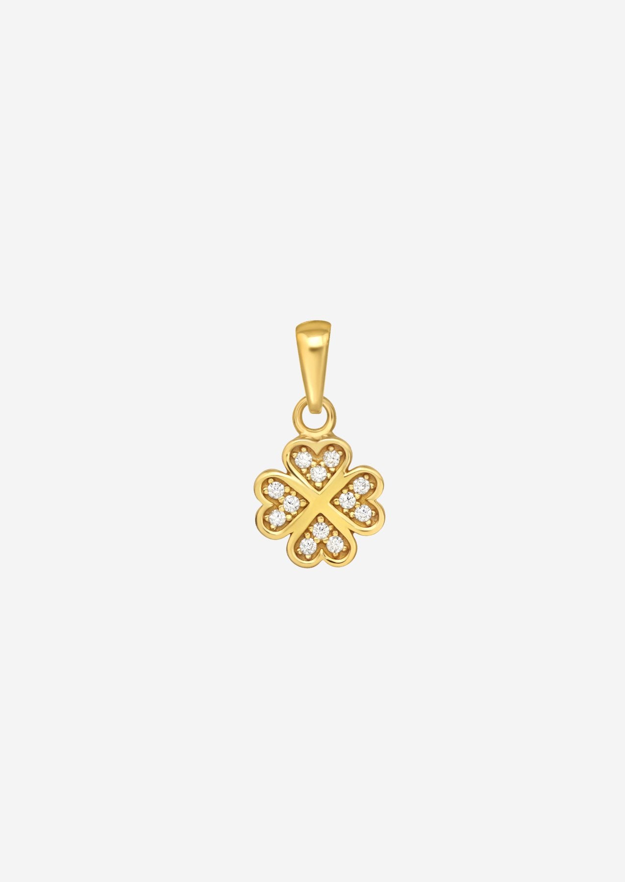 The Charmed Clover 14ct Gold Vermeil Pendant - Molten Store