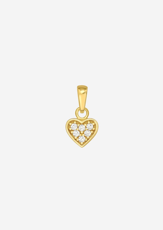 The Charmed Heart 14ct Gold Vermeil Pendant - Molten Store