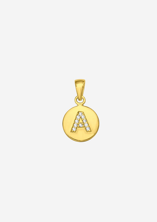 The Charmed Letter 14ct Gold Vermeil Pendant - Molten Store