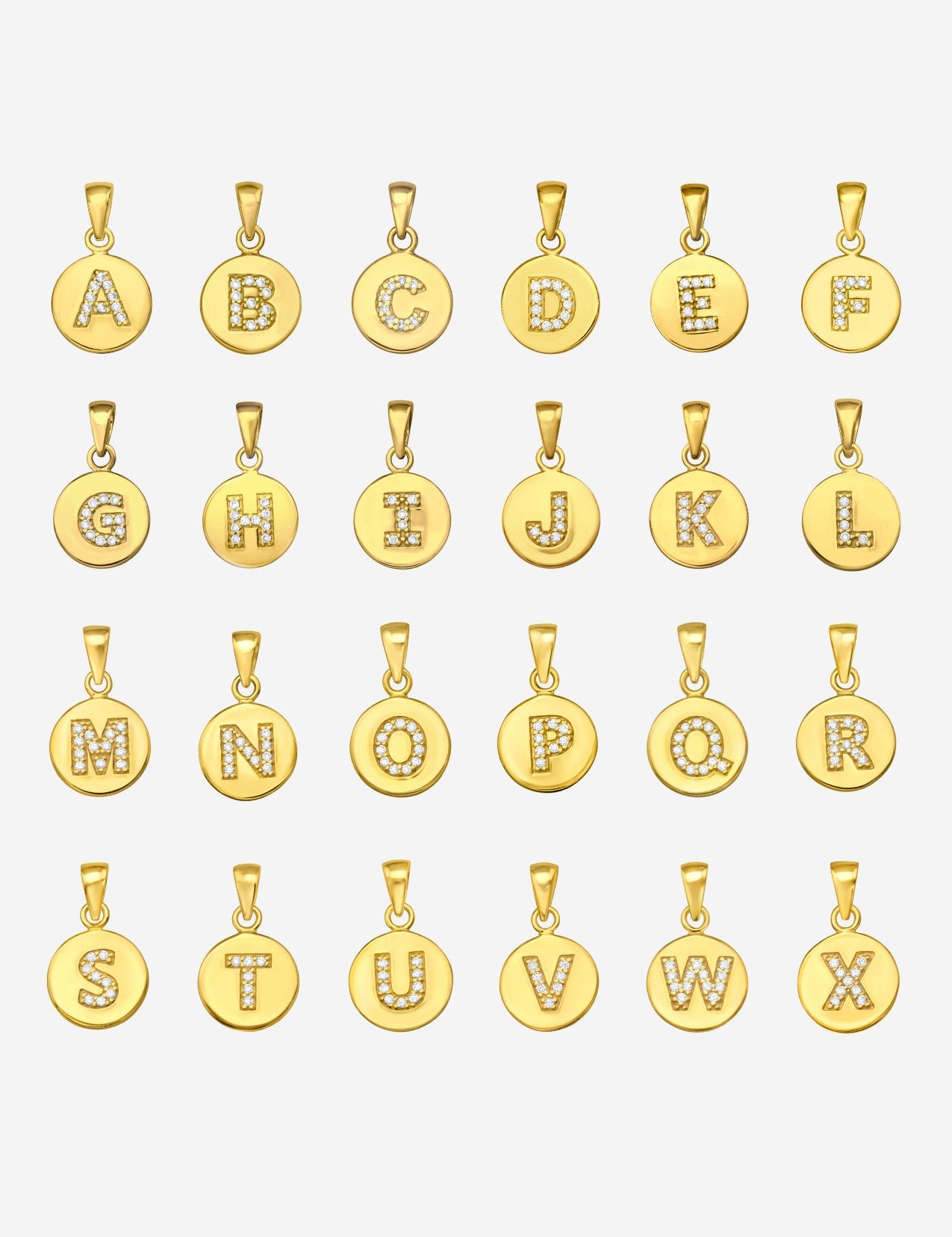 The Charmed Letter 14ct Gold Vermeil Pendant - Molten Store