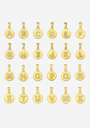 The Charmed Letter 14ct Gold Vermeil Pendant - Molten Store