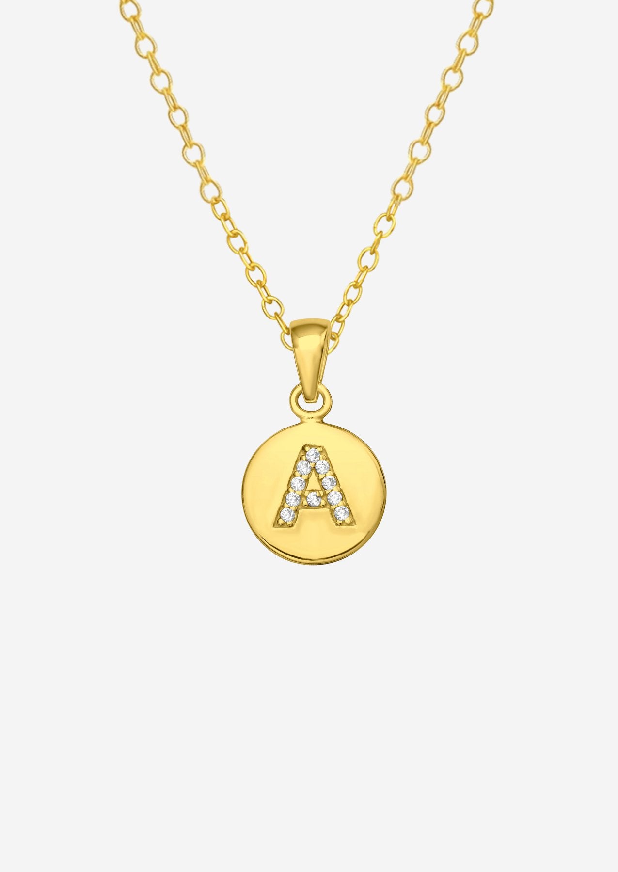 The Charmed Letter 14ct Gold Vermeil Pendant Necklace - Molten Store