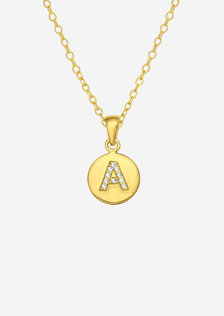 The Charmed Letter 14ct Gold Vermeil Pendant Necklace - Molten Store