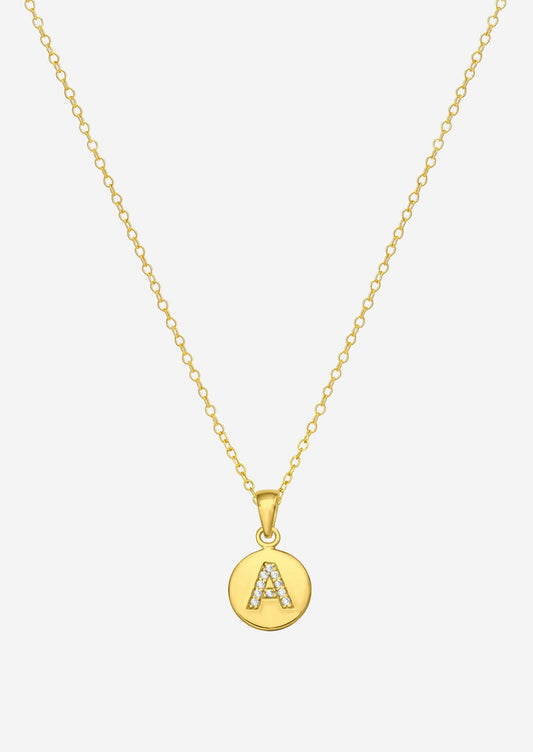 The Charmed Letter 14ct Gold Vermeil Pendant Necklace - Molten Store