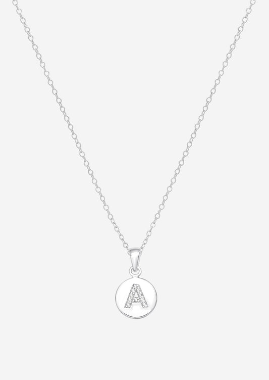 The Charmed Letter Sterling Silver Pendant Necklace - Molten Store