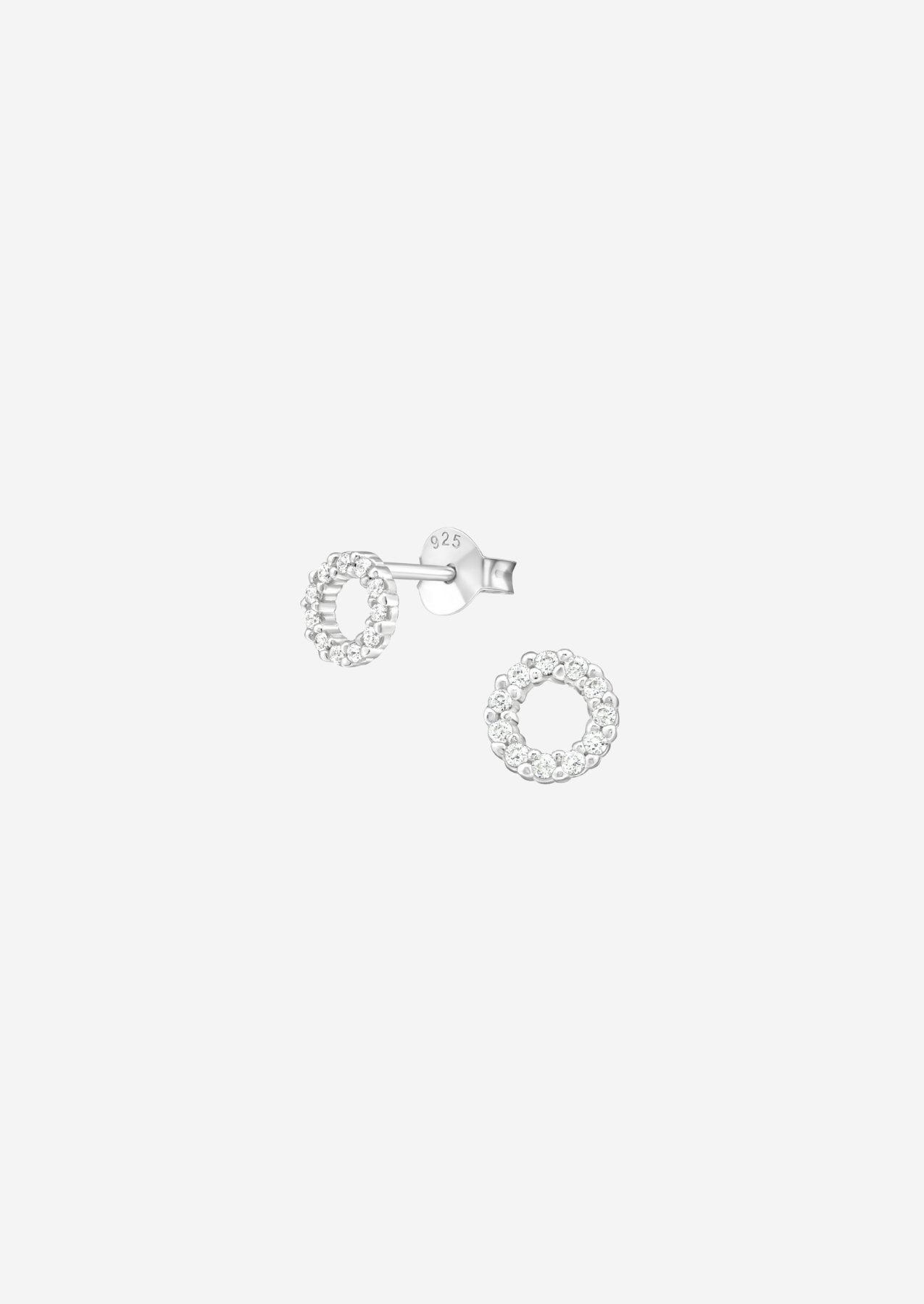 The Circlet Sterling Silver Stud Earrings - Molten Store