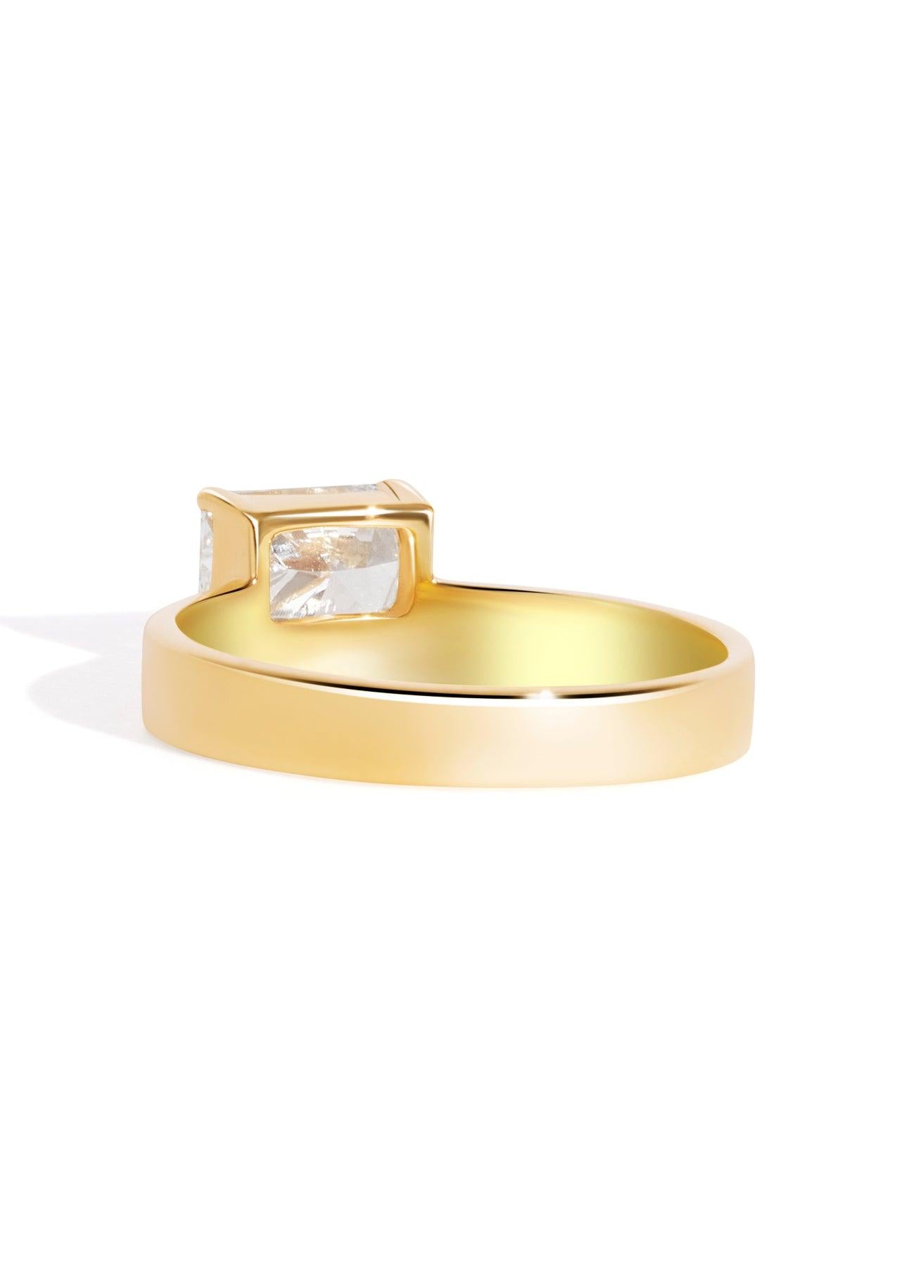 The Cleo Ring with 1ct Radiant Cultured Diamond - Molten Store