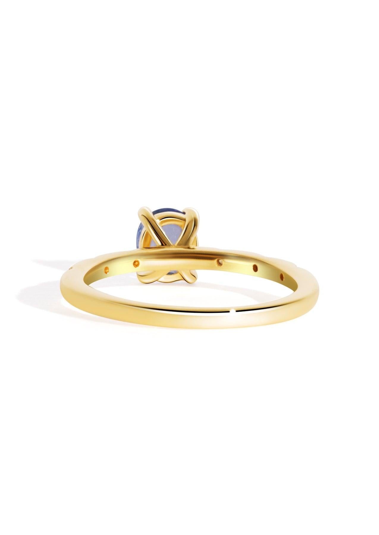 The Constance Ring with 0.87ct Oval Ceylon Sapphire - Molten Store