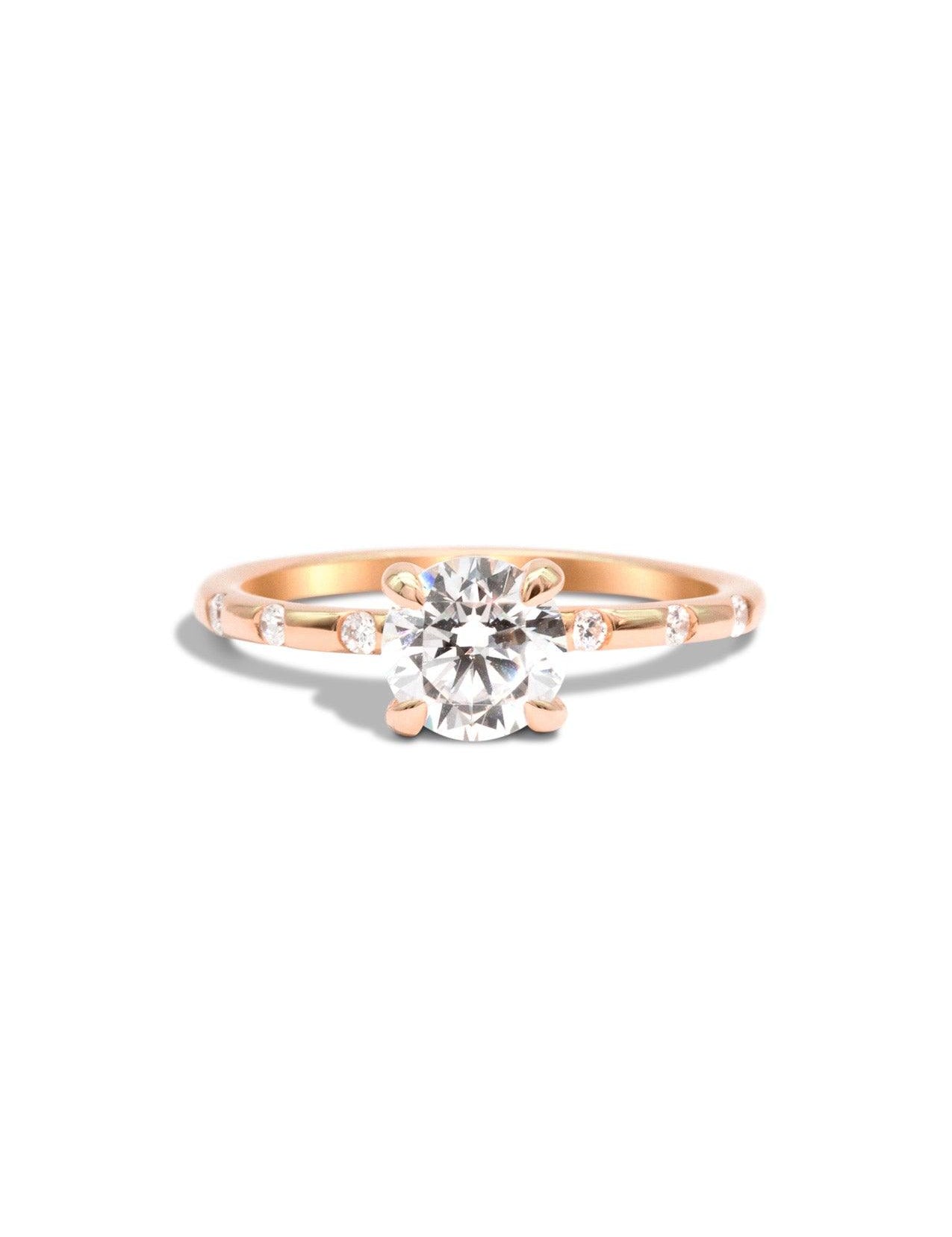 The Constance Rose Gold Ring Setting - Molten Store