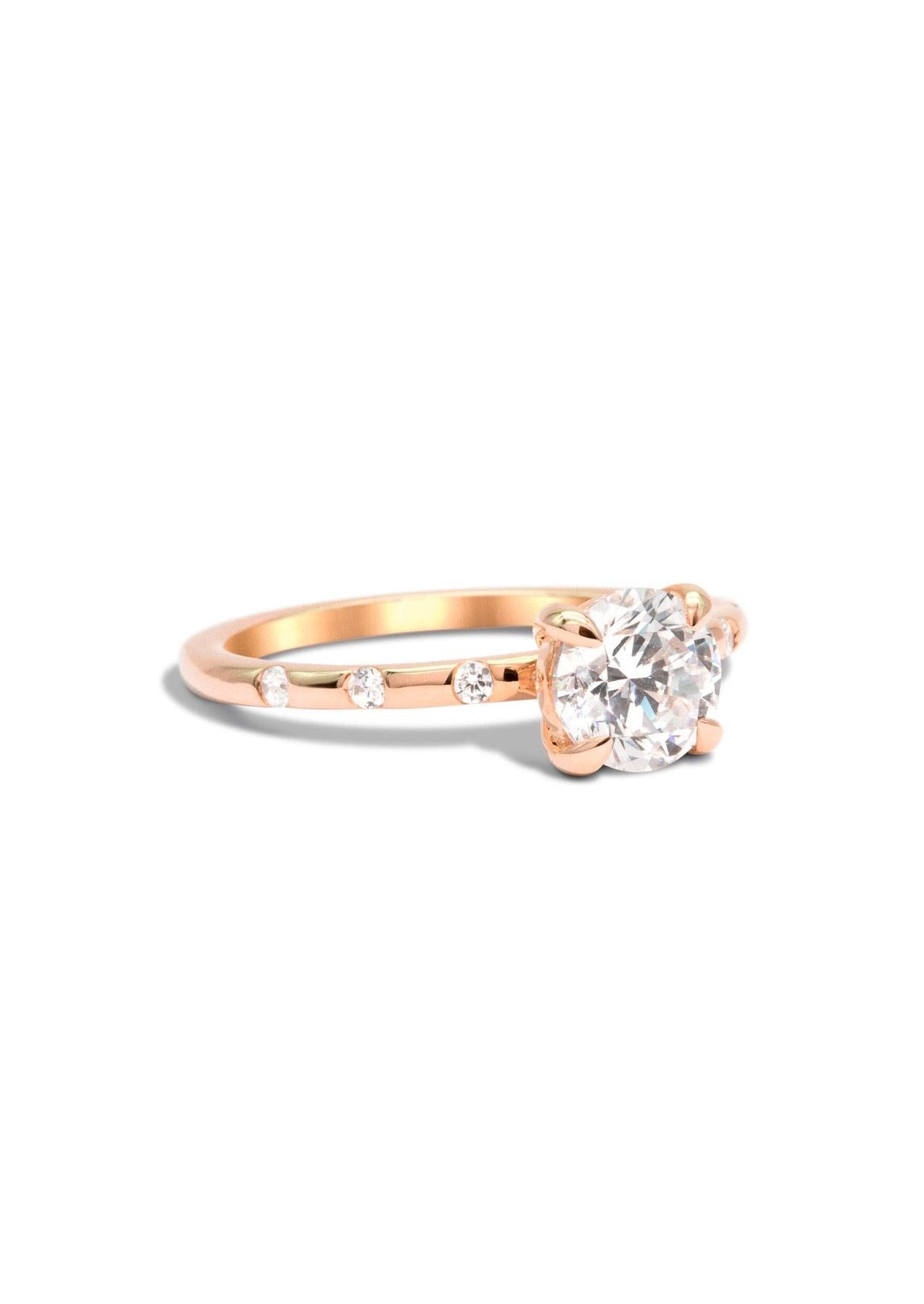 The Constance Rose Gold Ring Setting - Molten Store