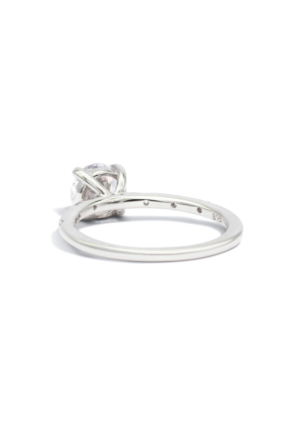 The Constance White Gold Ring Setting - Molten Store