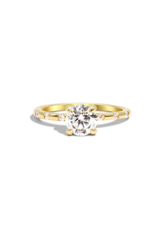 The Constance Yellow Gold Ring Setting - Molten Store