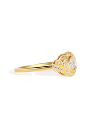 The Cosima Ring with 0.54ct Round Cultured Diamond - Molten Store