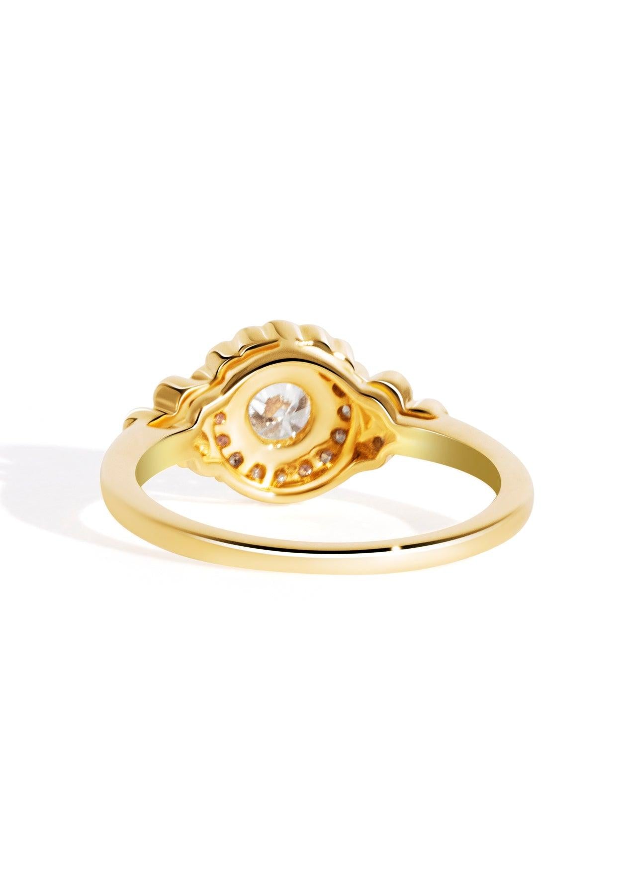 The Cosima Ring with 0.54ct Round Cultured Diamond - Molten Store