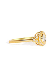 The Cosima Ring with 0.57ct Round Cultured Diamond - Molten Store