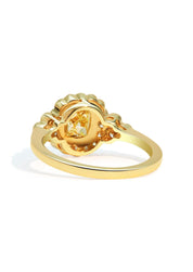 The Cosima Ring with 1.01ct Cushion Yellow Diamond - Molten Store