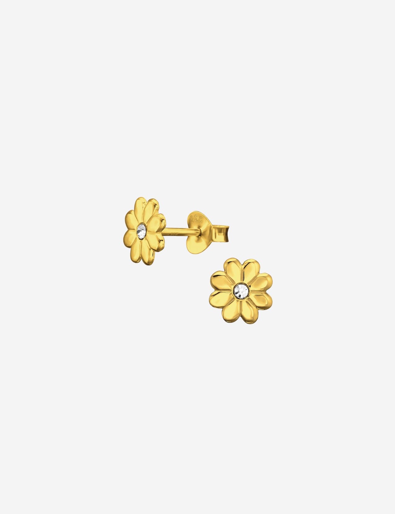 The Daisy 14ct Gold Vermeil Stud Earrings - Molten Store